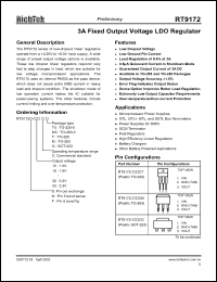 Click here to download RT9172F-31CT5 Datasheet