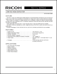 Click here to download R3111H341C Datasheet