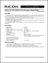 Click here to download R1514S099B Datasheet