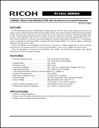 Click here to download R1163K291E Datasheet