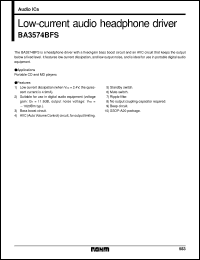 Click here to download BA3574BFS Datasheet