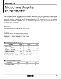 Click here to download BA7760 Datasheet