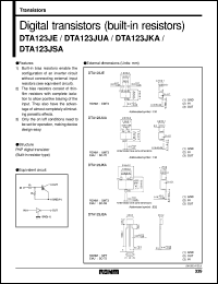 Click here to download DTA123JKA Datasheet