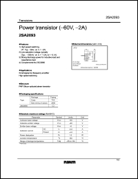 Click here to download 2SA2093 Datasheet