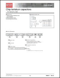 Click here to download TCTAL1D475M8R Datasheet