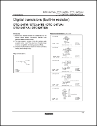 Click here to download DTC124TM Datasheet