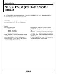 Click here to download BU1424K Datasheet