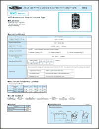 Click here to download 160MXG1000M30X25 Datasheet