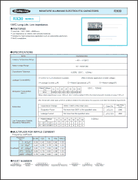 Click here to download 100RX30100M125X20 Datasheet