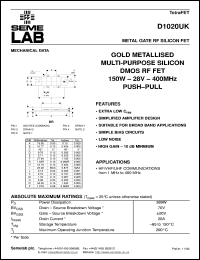 Click here to download D1020UK Datasheet