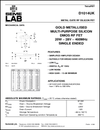 Click here to download D1014UK Datasheet