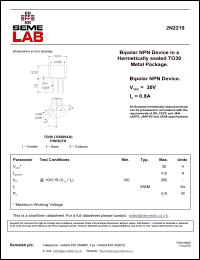 Click here to download SF_2N2219 Datasheet