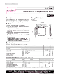 Click here to download LC75842E Datasheet
