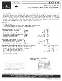 Click here to download LA7830 Datasheet