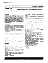 Click here to download LC73750M Datasheet