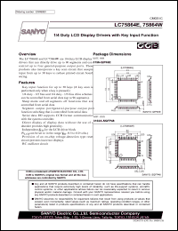 Click here to download LC75864E Datasheet