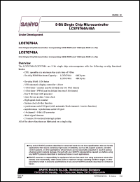 Click here to download LC876748A Datasheet