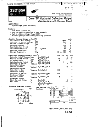 Click here to download 2SD1650 Datasheet