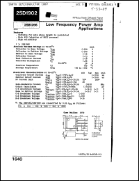 Click here to download 2SD1902S Datasheet