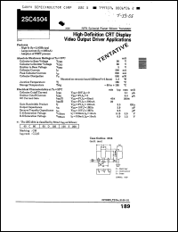 Click here to download 2SC4504C Datasheet