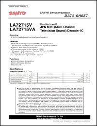 Click here to download LA72715V Datasheet