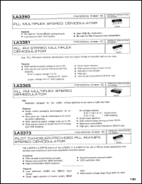 Click here to download LA3350 Datasheet