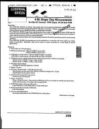 Click here to download LC65104A3061D30SIC Datasheet