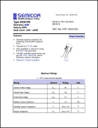 Click here to download 2N3019 Datasheet