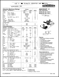 Click here to download SKM300GA122D Datasheet