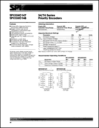 Click here to download SP74HC147J Datasheet