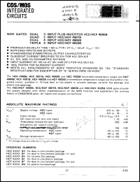 Click here to download HCF4001BE Datasheet