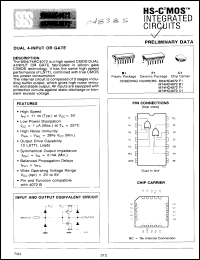 Click here to download M54HC4072F1 Datasheet