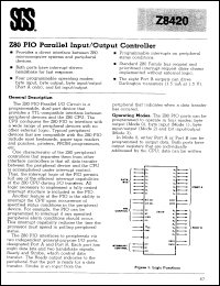 Click here to download Z8420F6 Datasheet