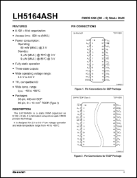 Click here to download LH5164ASHT Datasheet