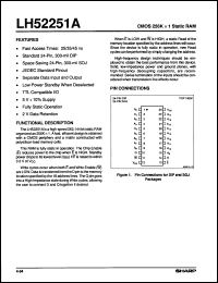 Click here to download LH52251AK25 Datasheet