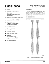 Click here to download LH5316000D20 Datasheet