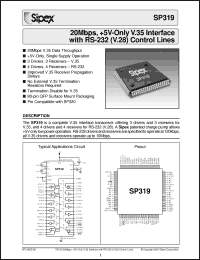 Click here to download SP319CF Datasheet