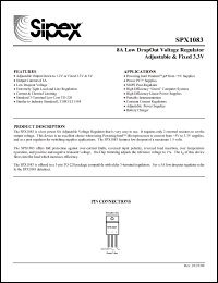 Click here to download SPX1083AU Datasheet