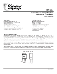 Click here to download SPX1084T-5.0 Datasheet