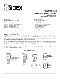 Click here to download SPX3940U-5.0 Datasheet