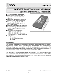 Click here to download SP3203EEY Datasheet