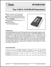 Click here to download SP3232BEA Datasheet