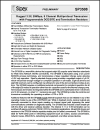 Click here to download SP3508CF Datasheet