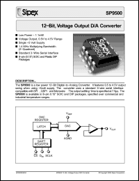 Click here to download SP9500 Datasheet