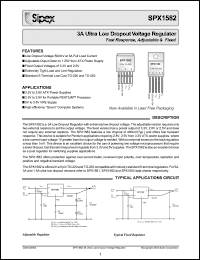 Click here to download SPX1582U5-2.8 Datasheet