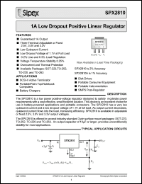 Click here to download SPX2810T/TR Datasheet