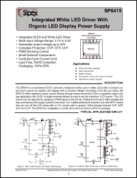 Click here to download SP6415 Datasheet