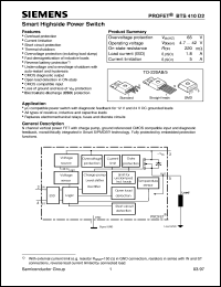 Click here to download BTS410D2 Datasheet