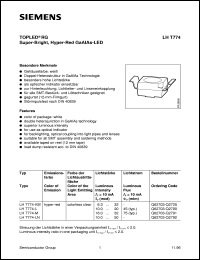 Click here to download LHT774-LN Datasheet