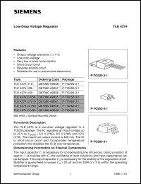 Click here to download TLE4274DV50 Datasheet